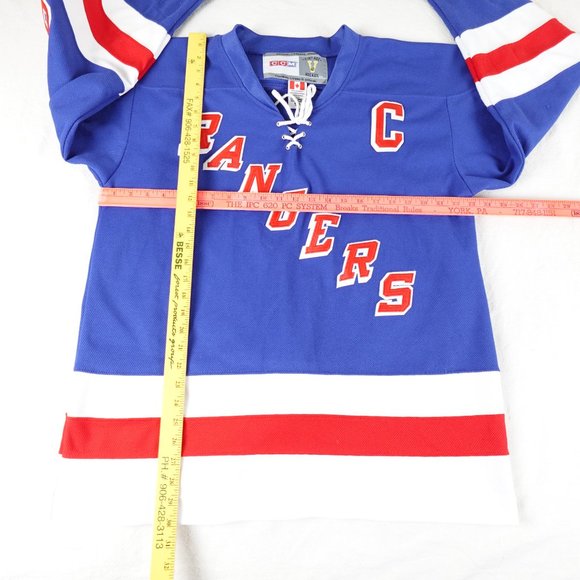 CCM Vintage Jagr Rangers Stitched Hockey Jersey Size 50 Medium Made in Canada - Picture 12 of 13